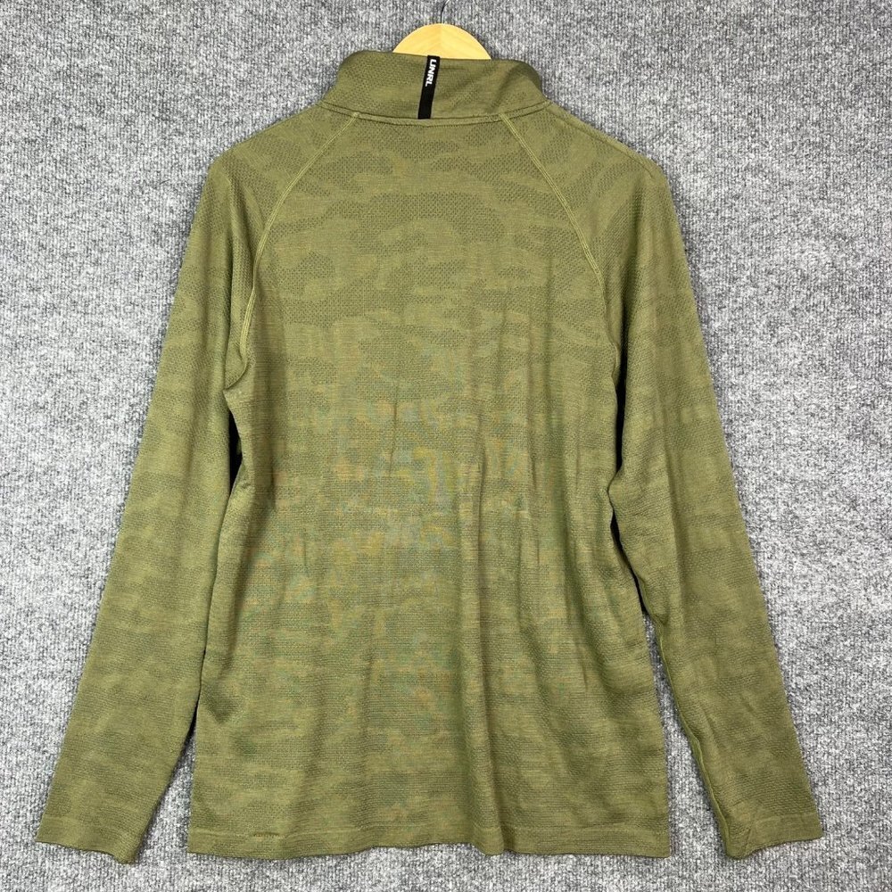 NEW $78 UNRL Green Camo 1/2 Zip Sweater Rival Quarter Zip Men's Size Small‎ - Picture 2 of 8